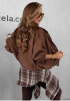 Geacă bomber Delete That ciocolatie