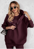 Compleu 3in1 Colanți, Top  i Hanorac Super Fit wino