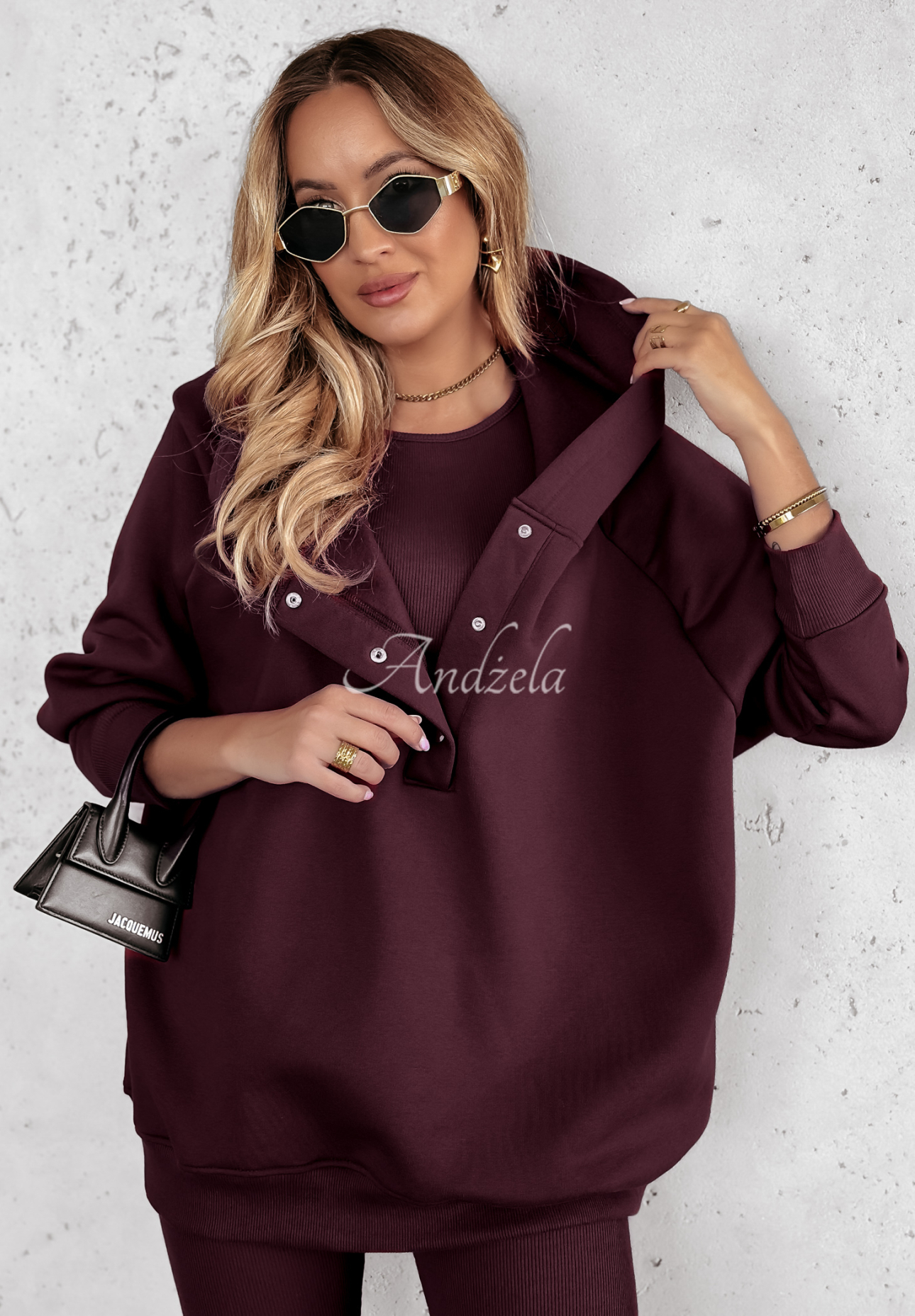 Compleu 3in1 Super fit colanți, Top  și hanorac