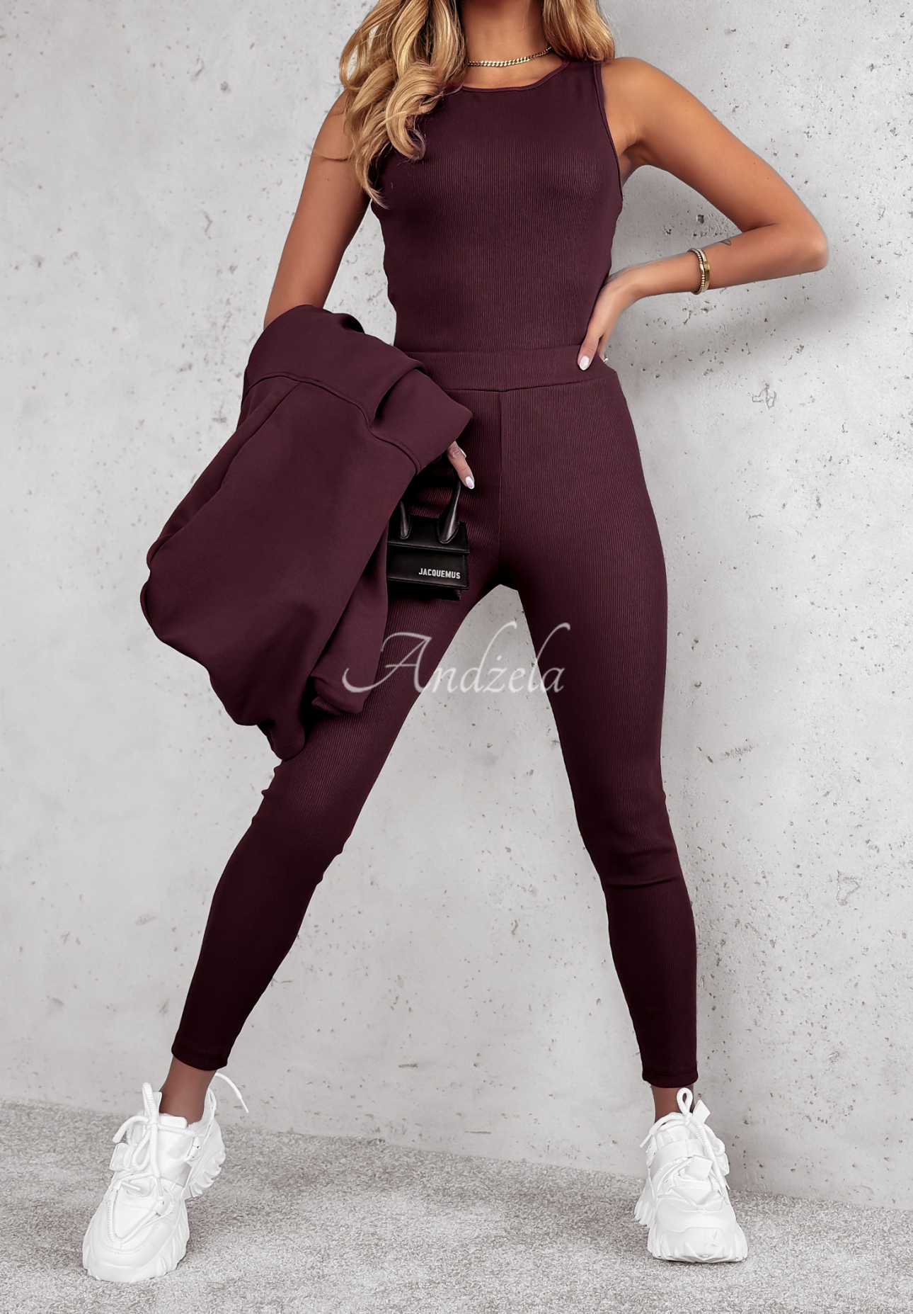 Compleu 3in1 Super fit colanți, Top  și hanorac