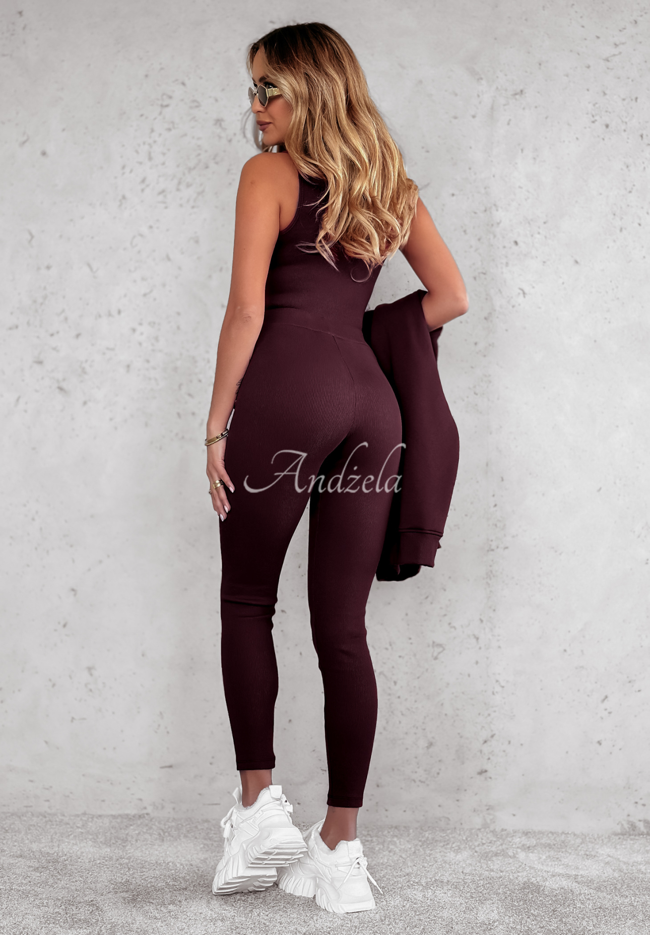 Compleu 3in1 Super fit colanți, Top  și hanorac
