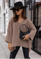 Pulover oversize Cocomore Dreamy Escape jasnoczekoladowy