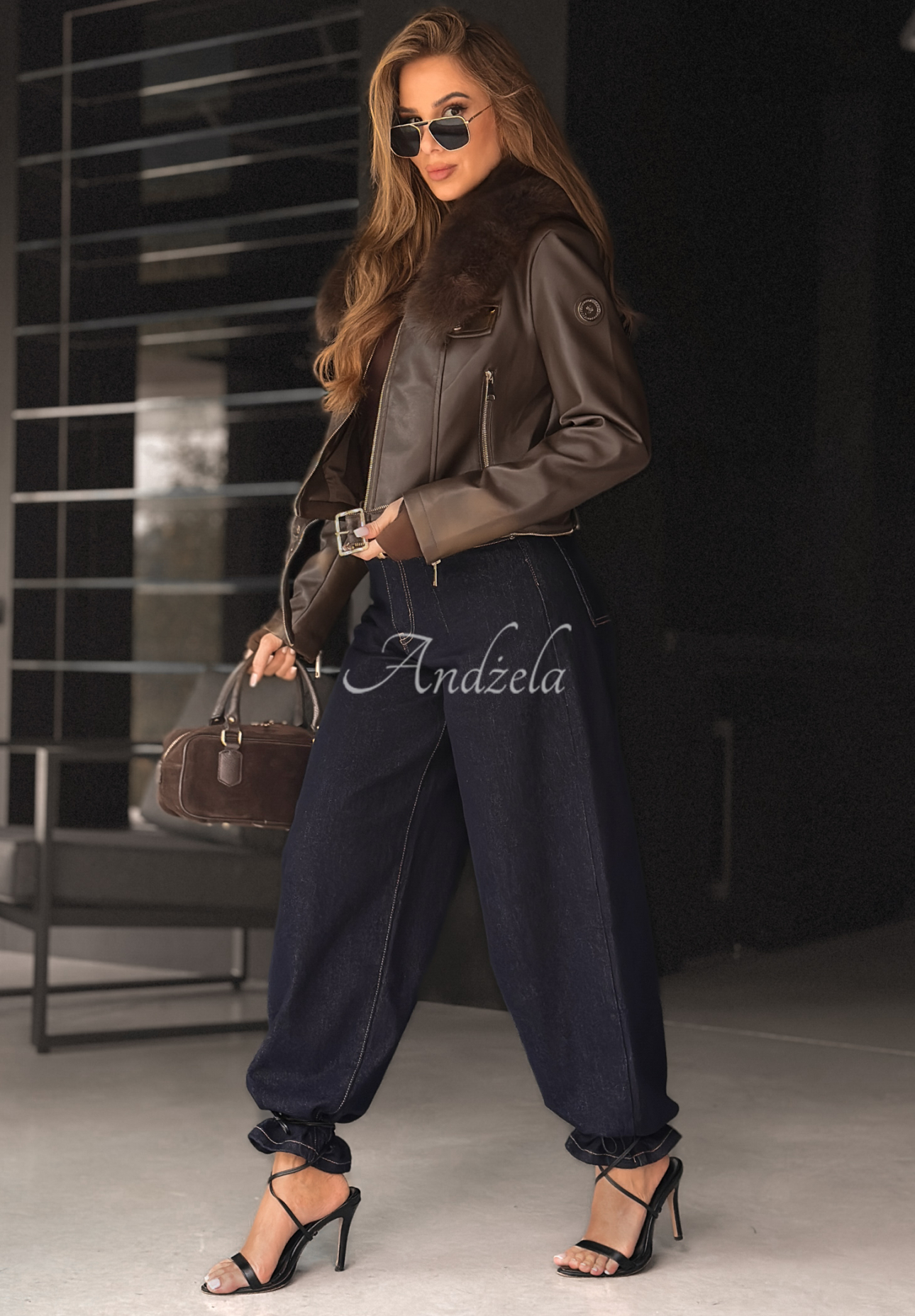 Geacă ramones din piele cu blăniță Still Unread