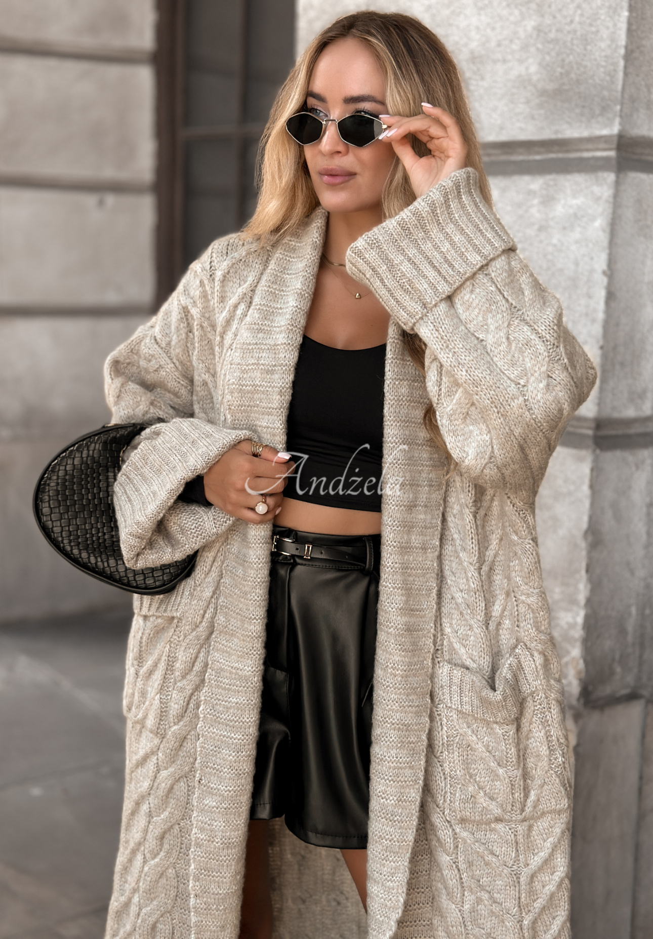 Cardigan lung împletit Only Forward