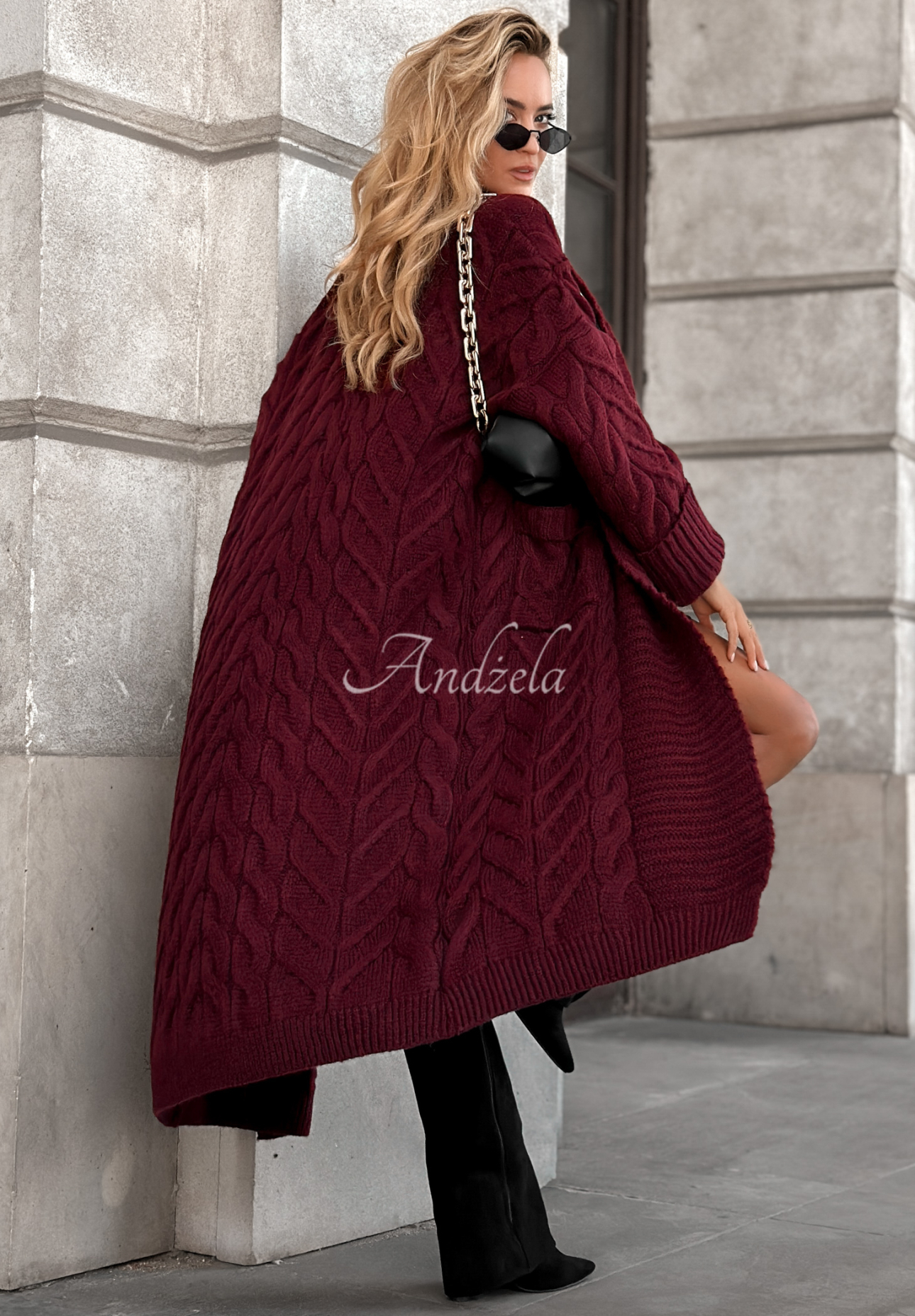 Cardigan lung împletit Only Forward