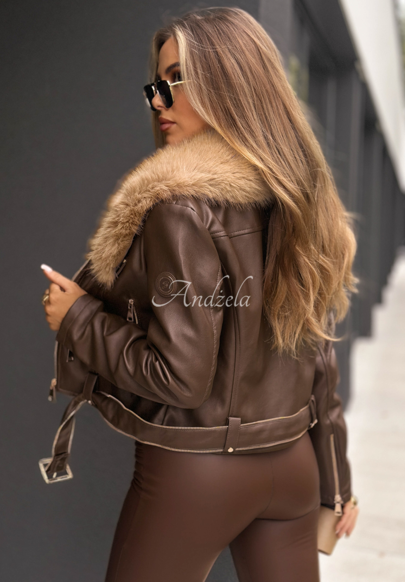 Geacă ramones din piele cu blăniță Still Unread