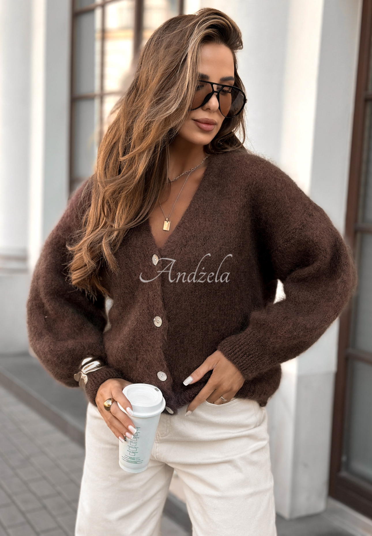 Cardigan scurt din mohair Touch Of Autumn