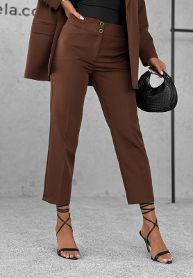 Pantaloni eleganți tip țigaretă Runway Ready