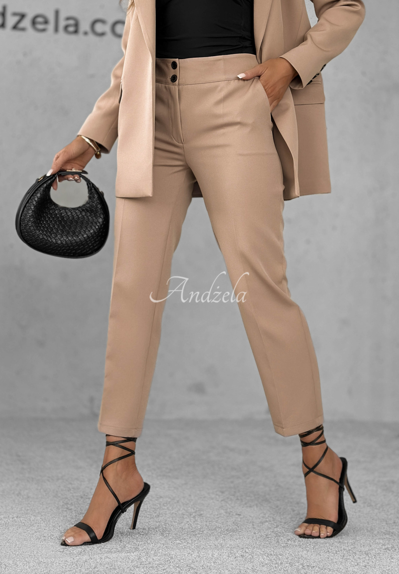 Pantaloni eleganți tip țigaretă Runway Ready