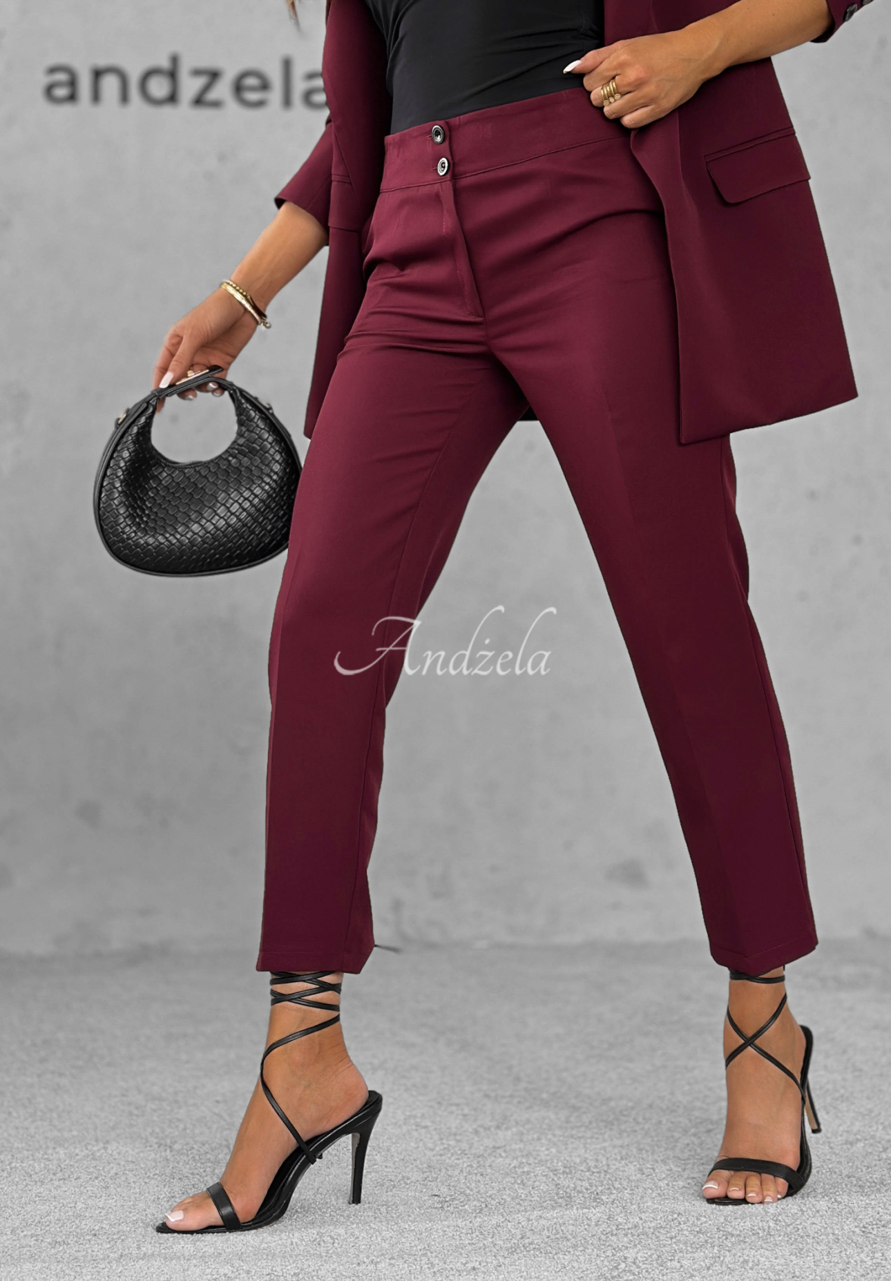 Pantaloni eleganți tip țigaretă Runway Ready