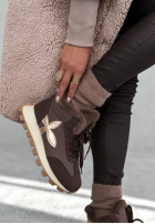 Sneakersy z futerkiem Getting Really Cold ciocolatii