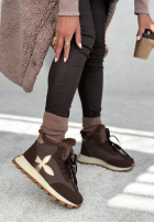 Sneakersy z futerkiem Getting Really Cold ciocolatii