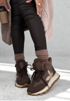 Sneakersy z futerkiem Getting Really Cold ciocolatii