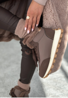 Sneakersy z futerkiem Getting Really Cold ciocolatii