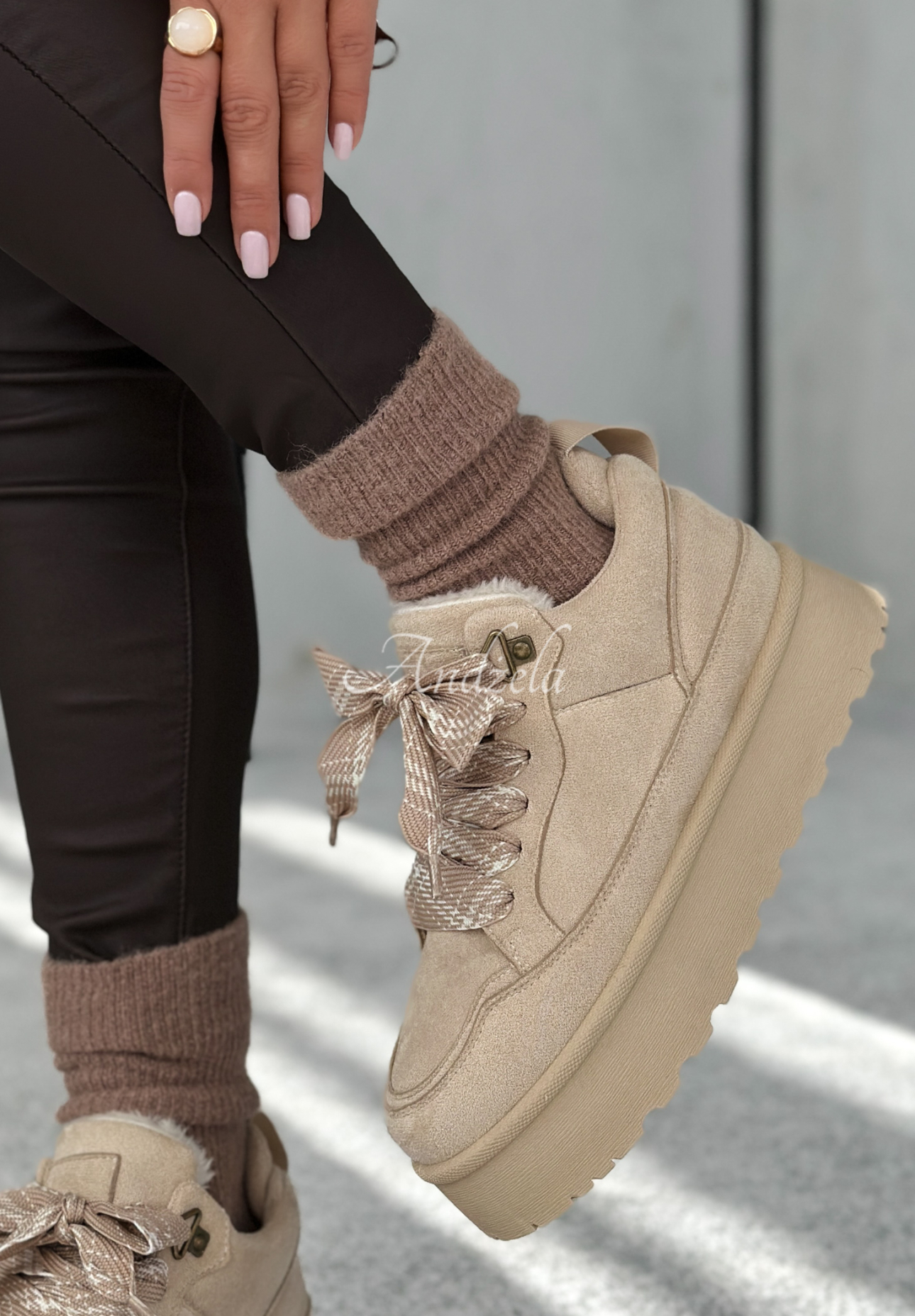 Sneakerși din piele întoarsă Comfy In The Cold