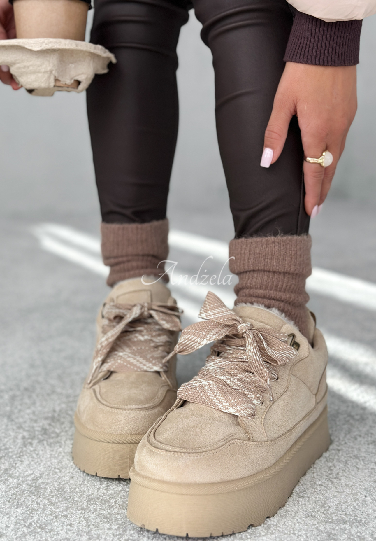 Sneakerși din piele întoarsă Comfy In The Cold