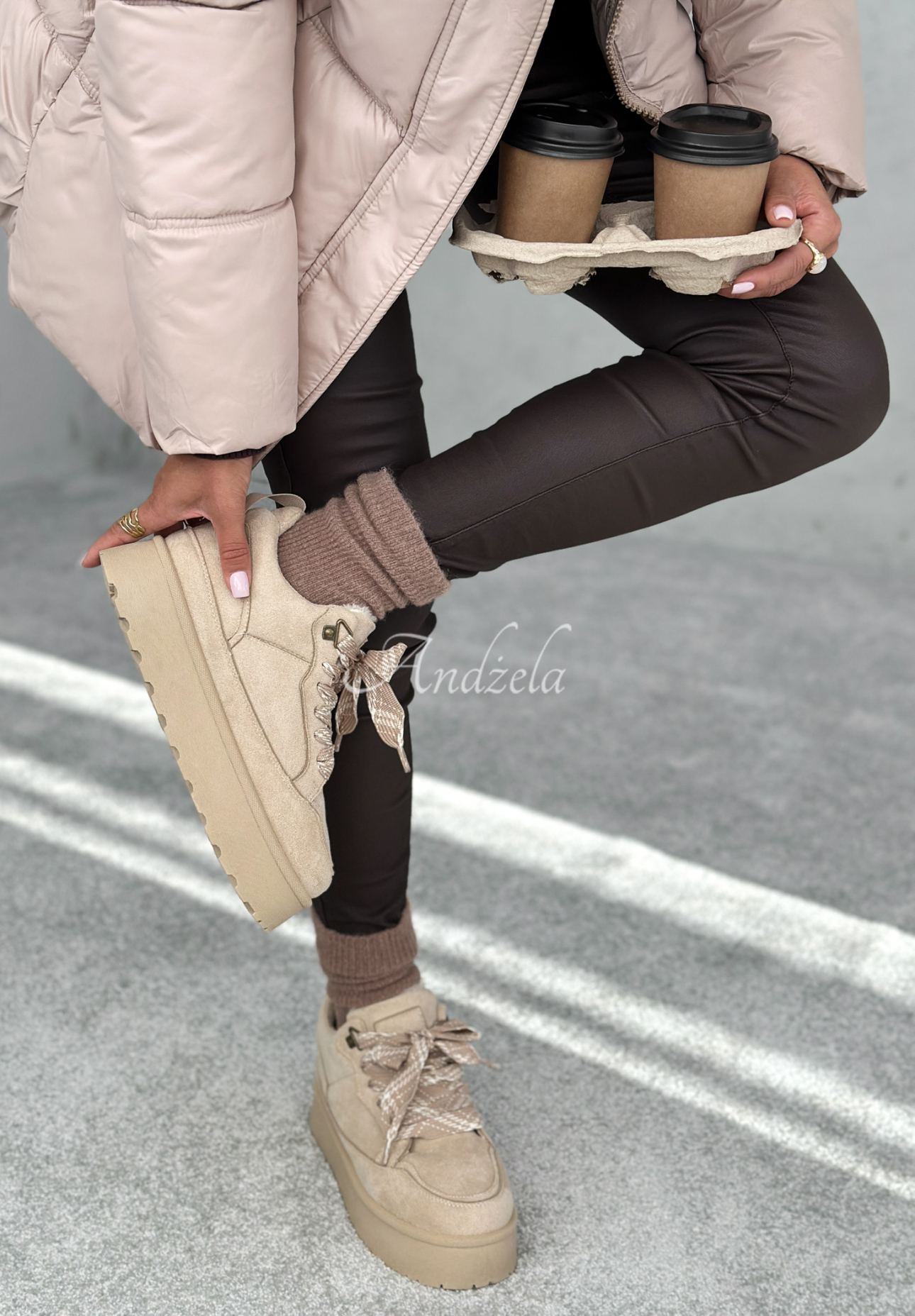 Sneakerși din piele întoarsă Comfy In The Cold