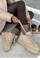 zamszowe sneakersy Comfy In The Cold bej