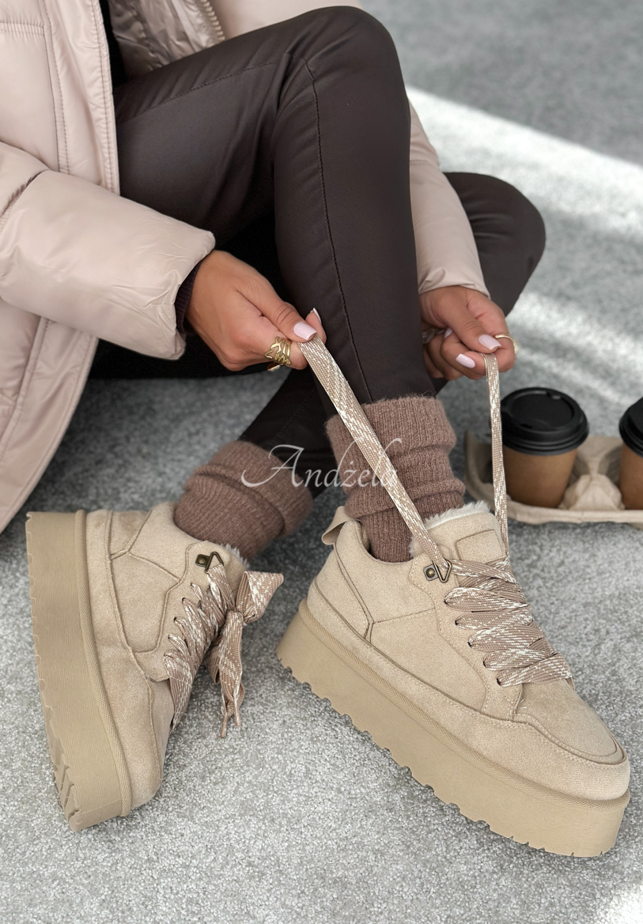 Sneakerși din piele întoarsă Comfy In The Cold