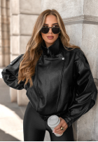 Skórzana kurtka Geacă biker Bitter Truth negru