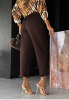 din material textil Pantaloni Chosen Silence ciocolatii