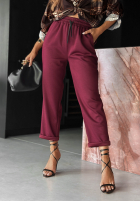 din material textil Pantaloni Chosen Silence burgundowe