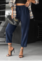 din material textil Pantaloni Chosen Silence bluemarin