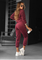 Welurowy Compleu de trening Unfollowed burgundowy