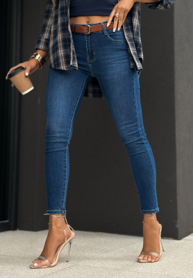 Blugi skinny cu curea Just Another Day
