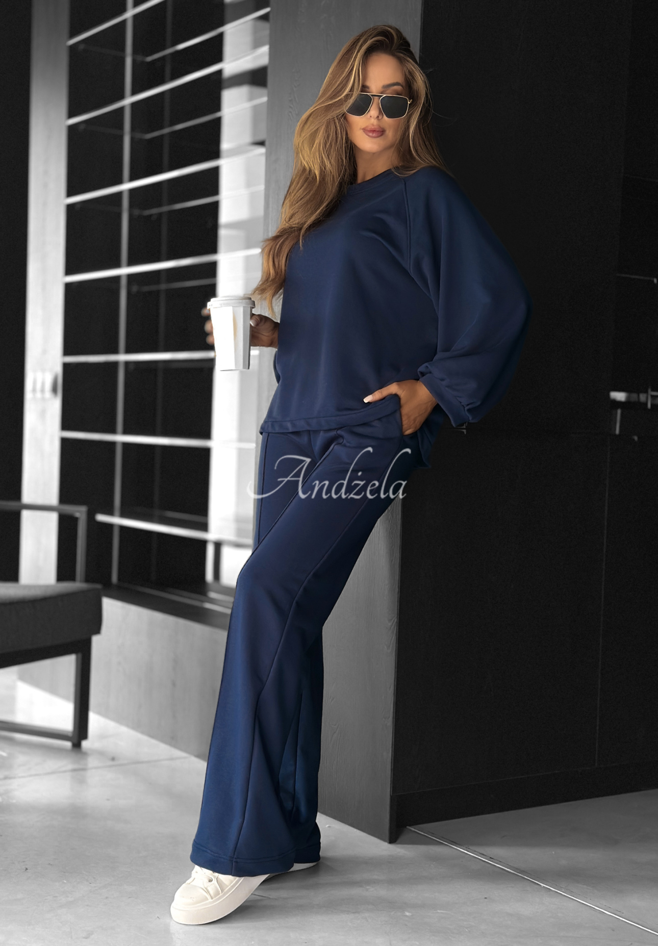 Set de trening hanorac și pantaloni wide leg Define Your Rules
