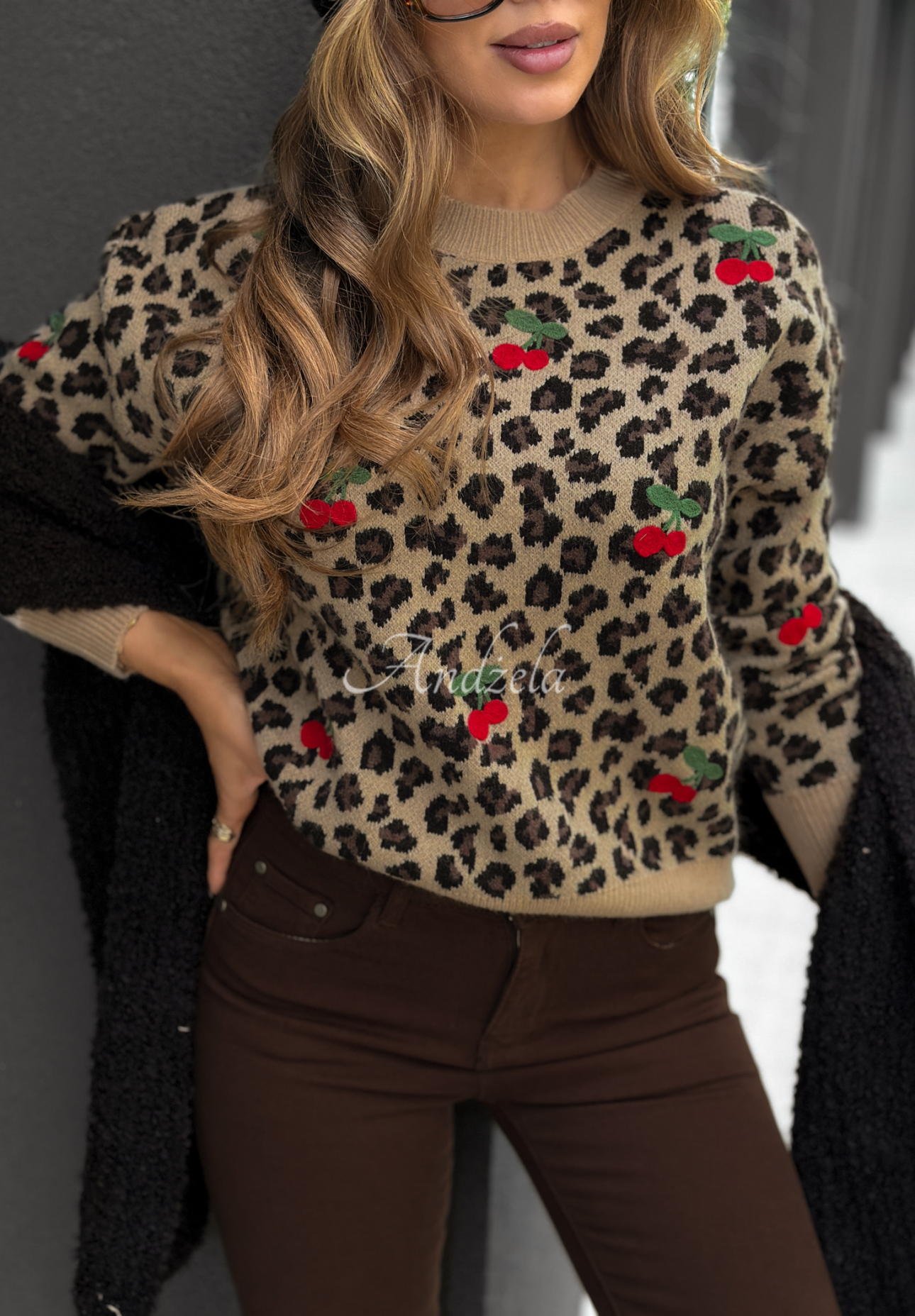 Pulover cu imprimeu leopard Read Later