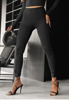 din material textil Pantaloni After Everything negre