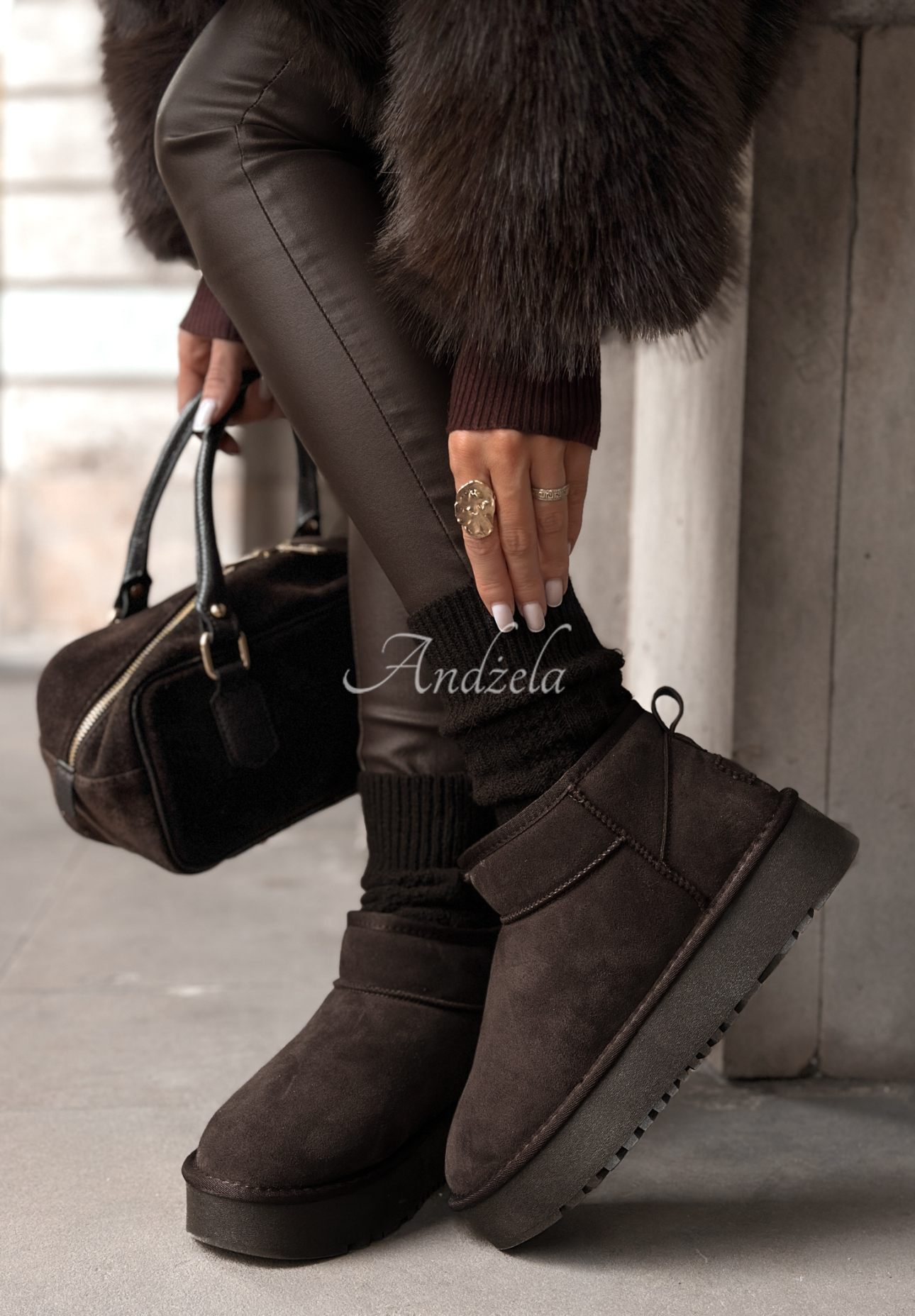 Botine din piele întoarsă Wild Wind