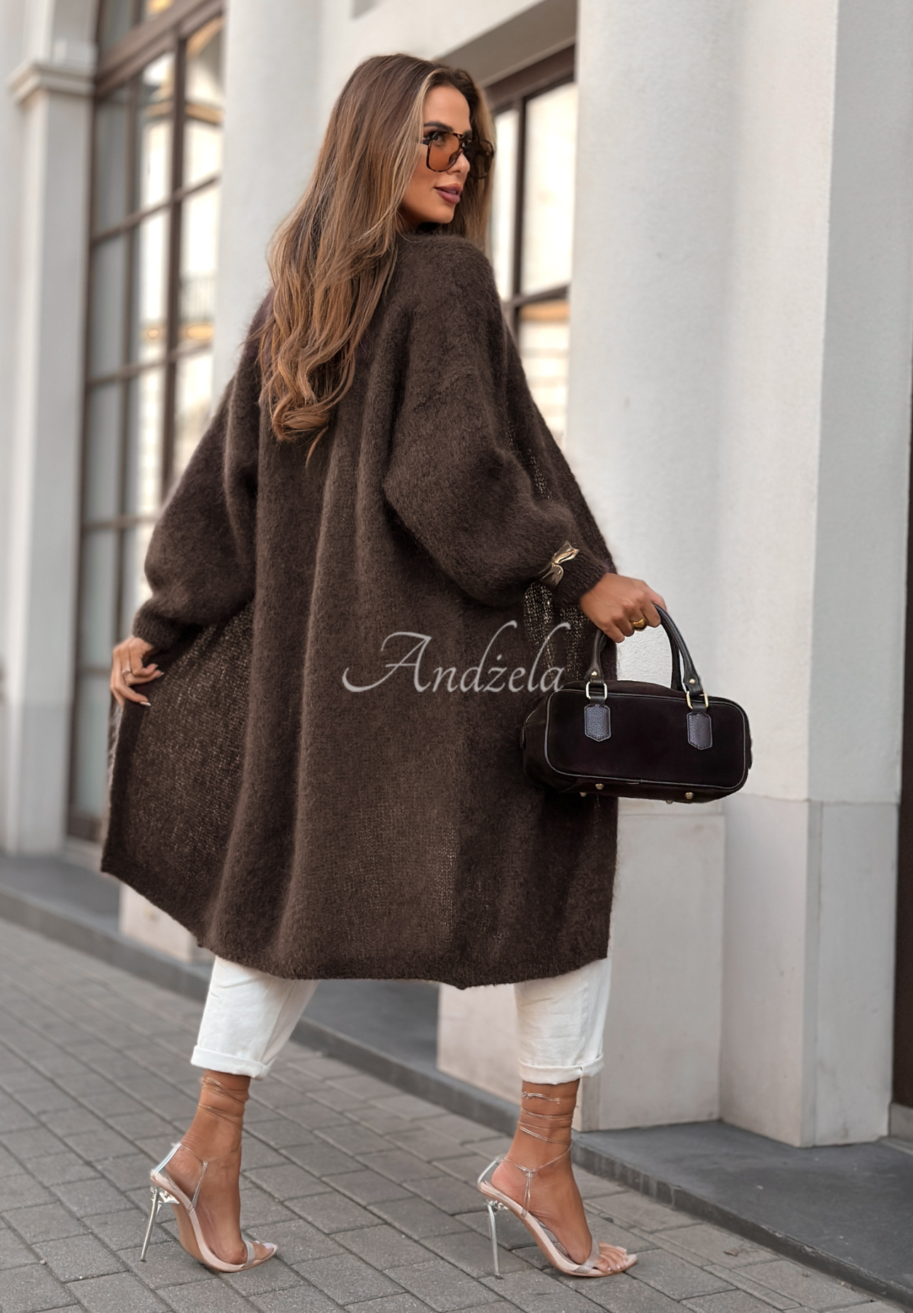 Cardigan lung din mohair Touch Of Autumn