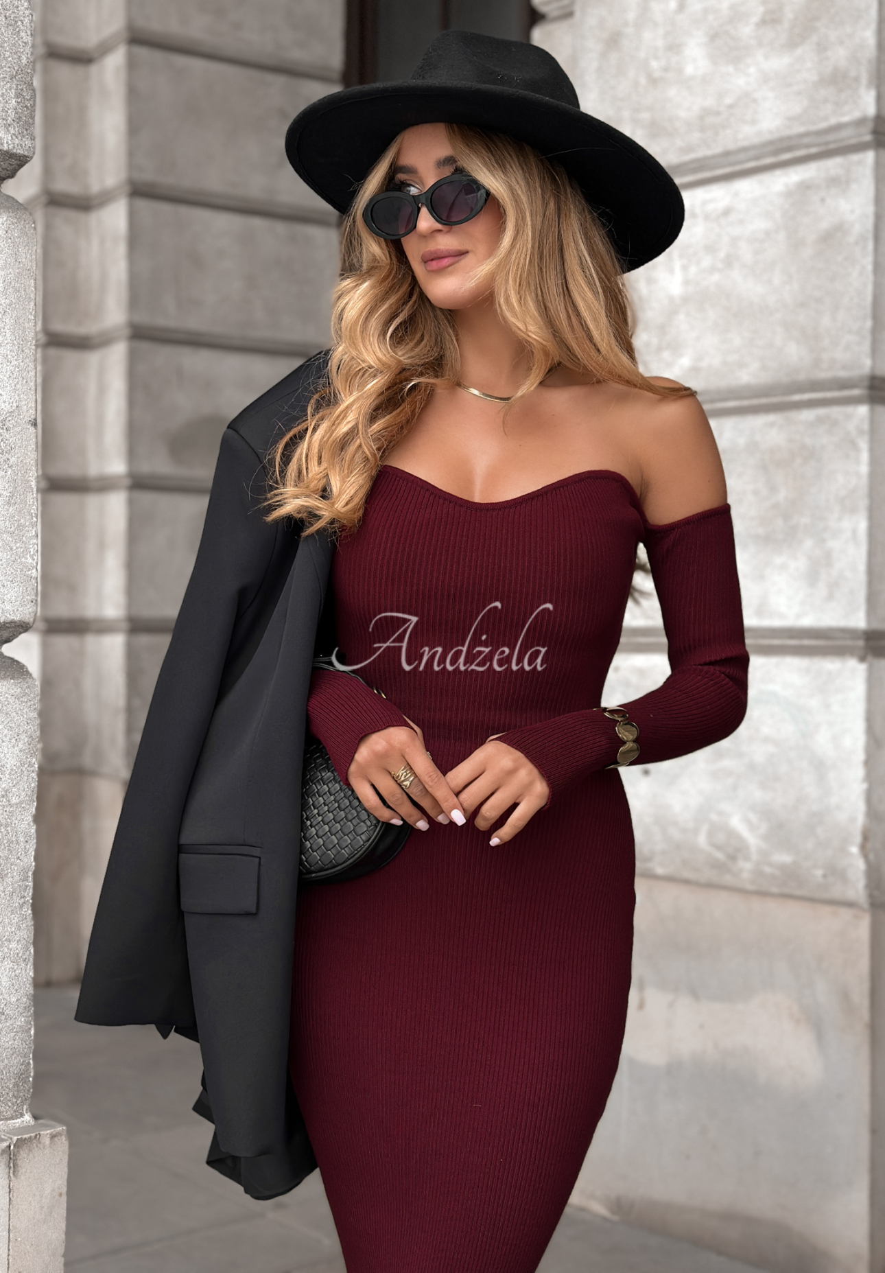 Rochie bodycon din material striat Mrs Delusion