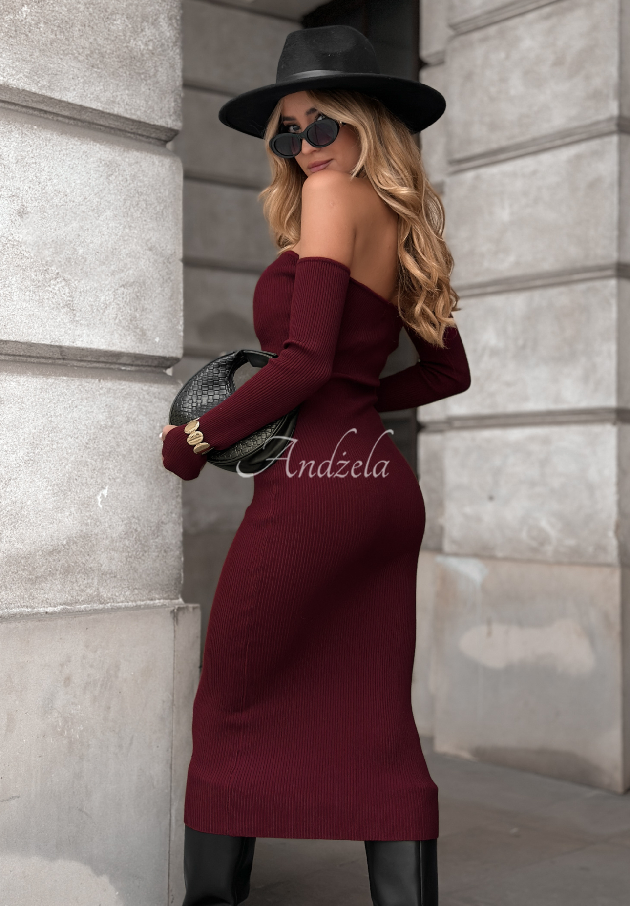 Rochie bodycon din material striat Mrs Delusion
