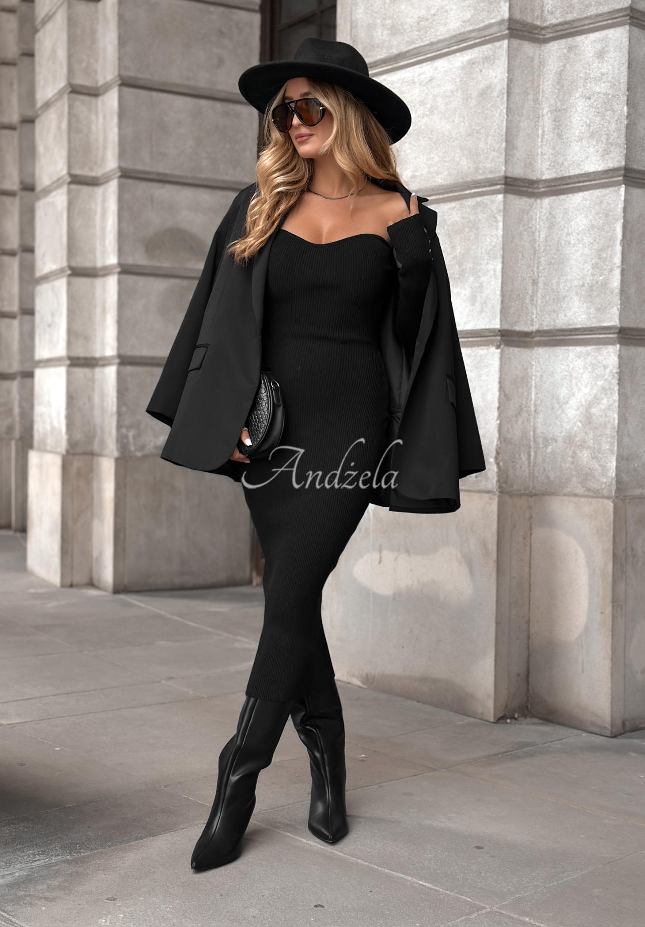 Rochie bodycon din material striat Mrs Delusion