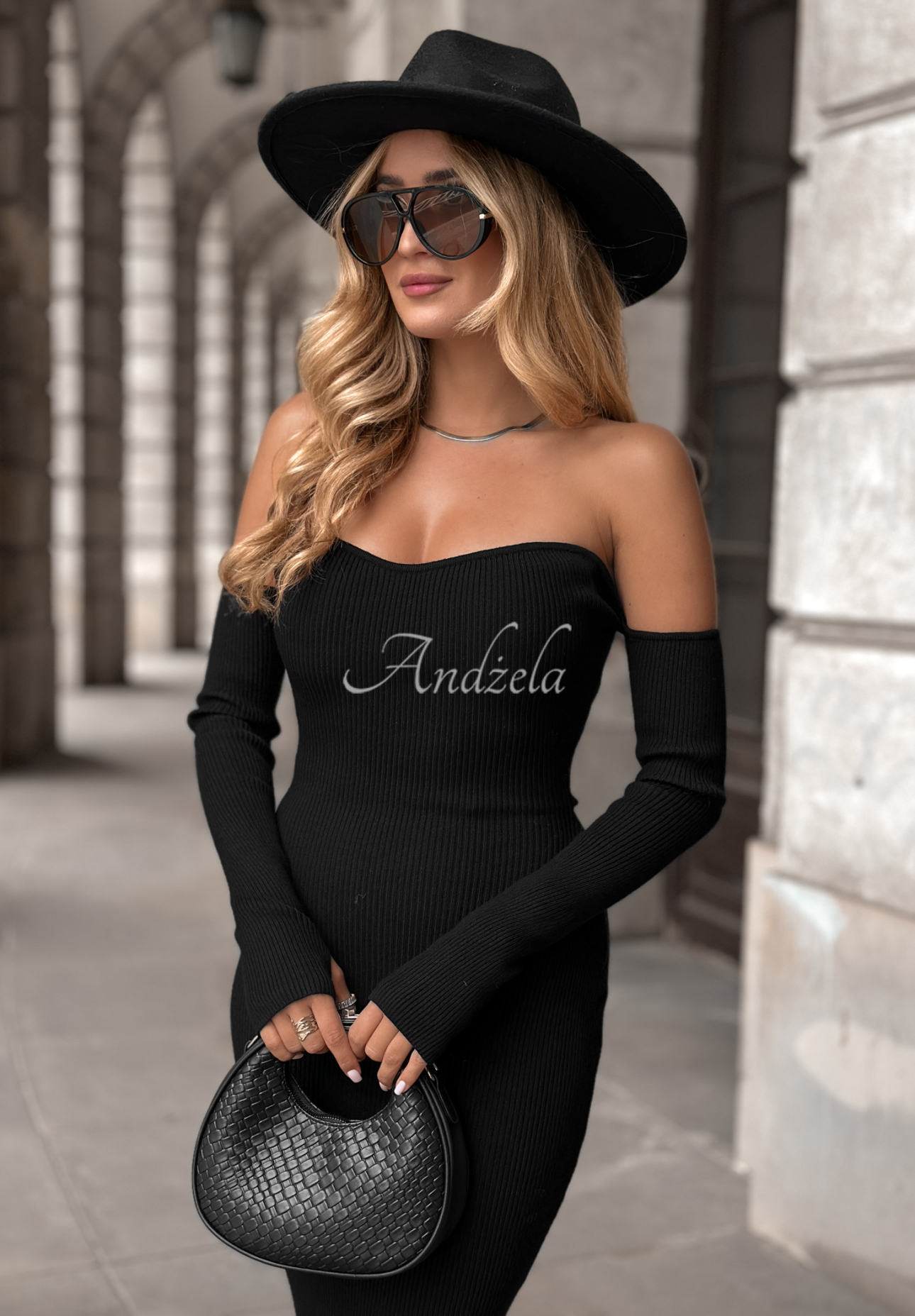 Rochie bodycon din material striat Mrs Delusion