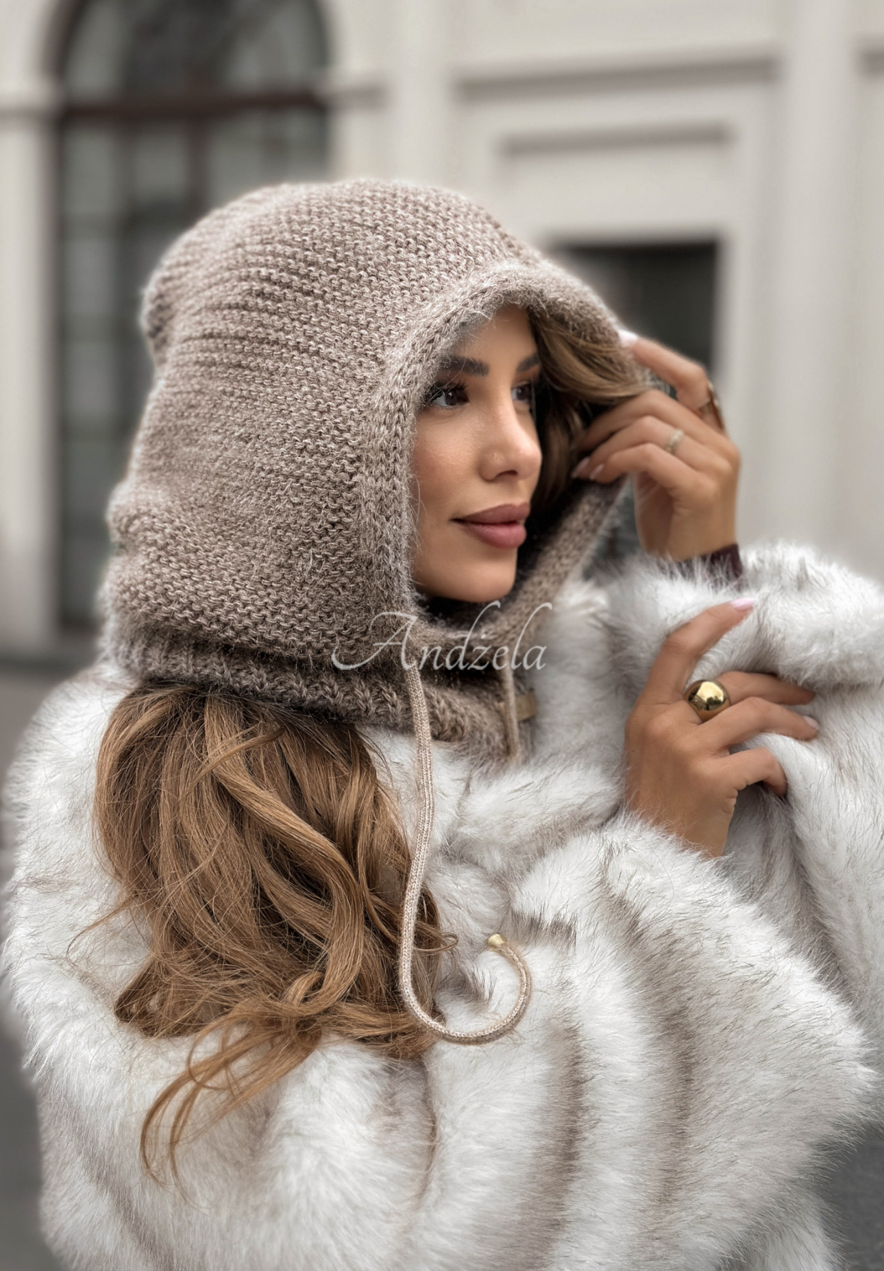 Căciulă tip balaclava cu glugă Winter Park