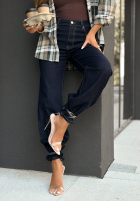 Pantaloni din denim wide leg Inspire The World bluemarin
