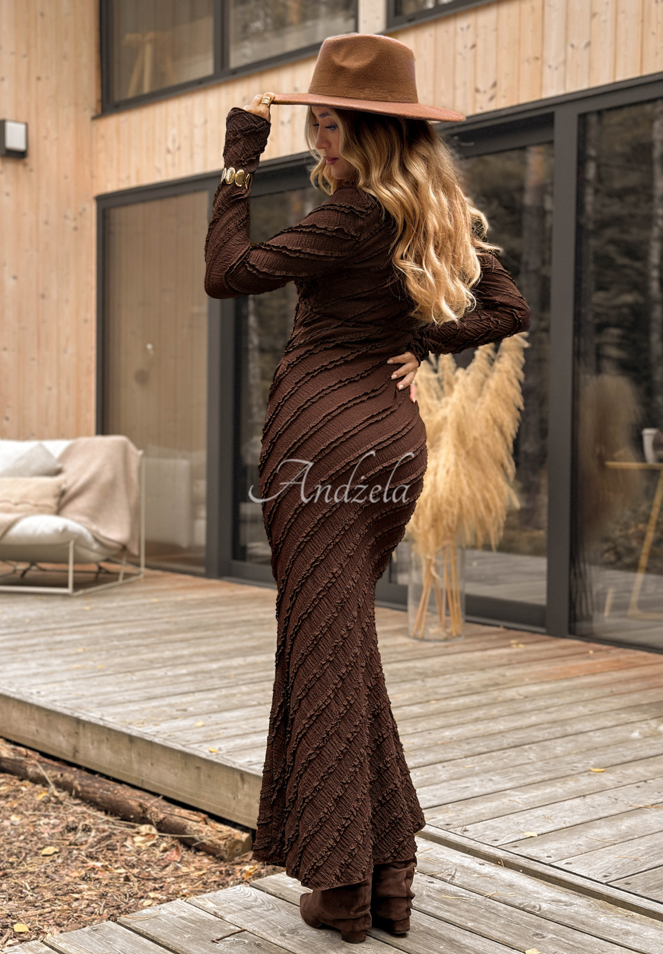 Rochie maxi cu volănașe Still Miss You