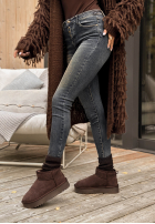 Pantaloni din denim skinny  We Will See albastre