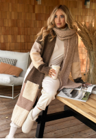 Długi Cardigan Unavailable Today czekoladowo-bej