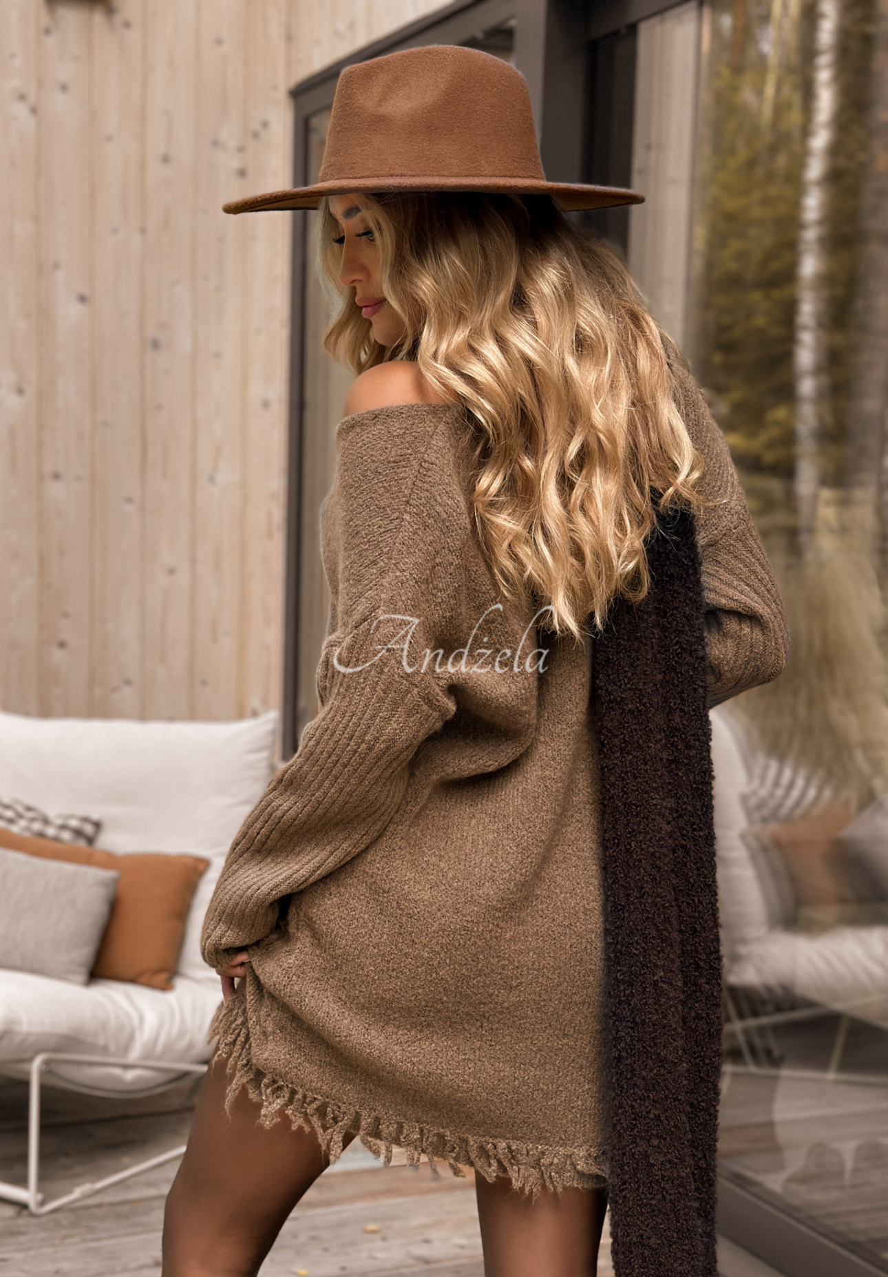 Rochie tricotată cu lână și alpaca Save The Date
