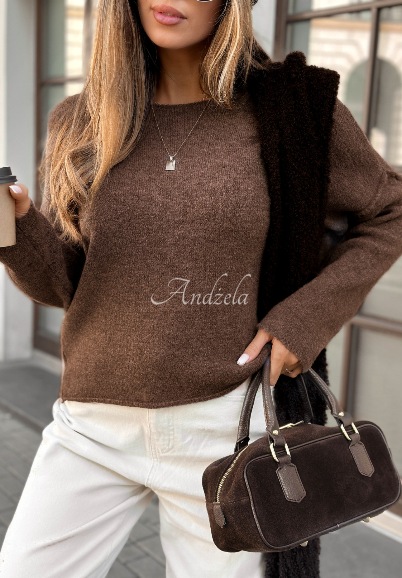 Pulover oversize Go Ask Her
