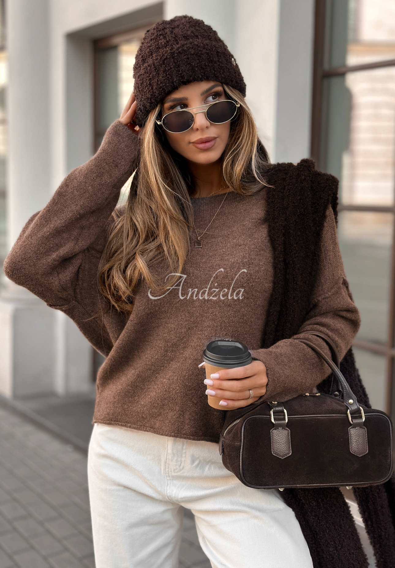 Pulover oversize Go Ask Her