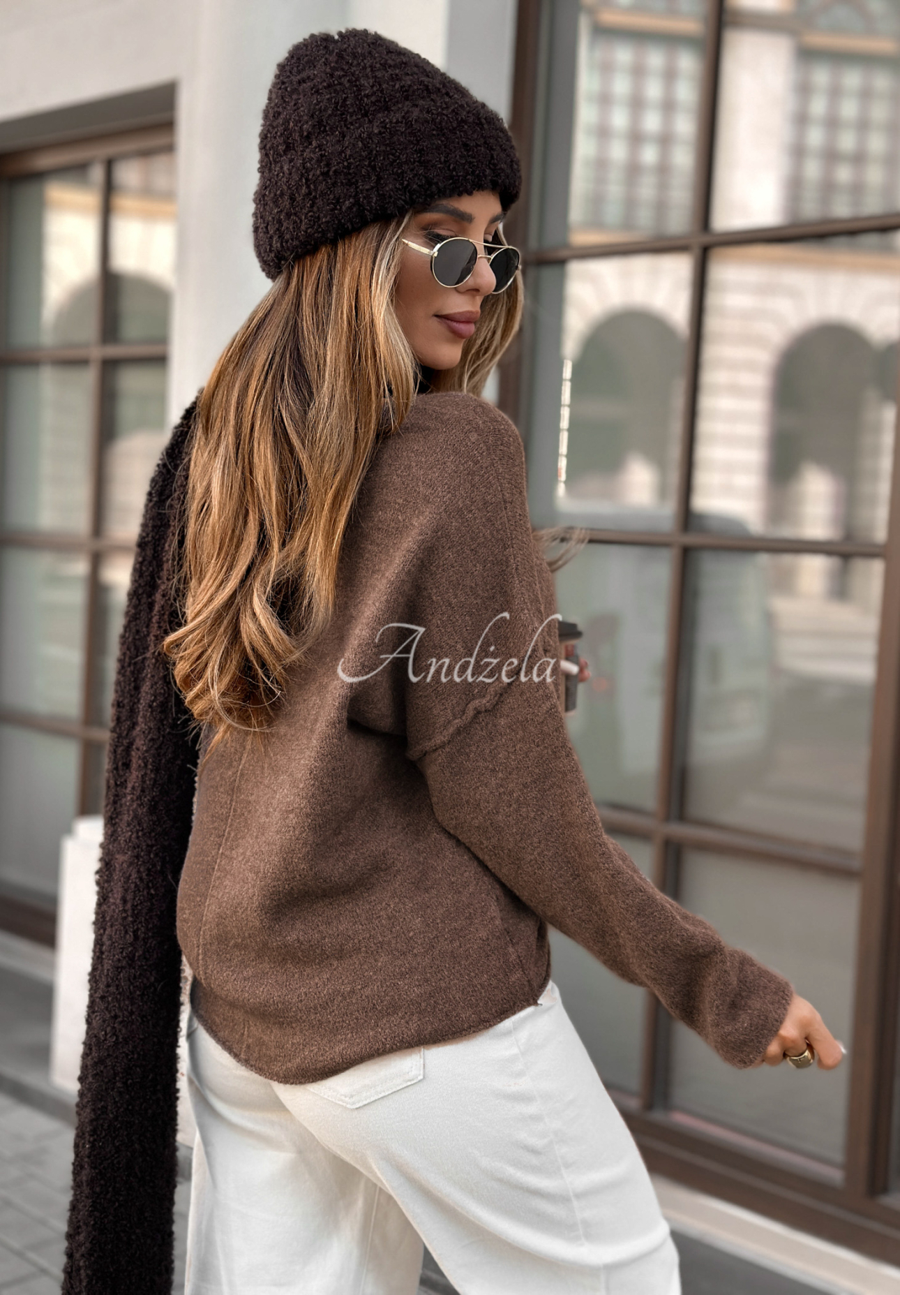 Pulover oversize Go Ask Her