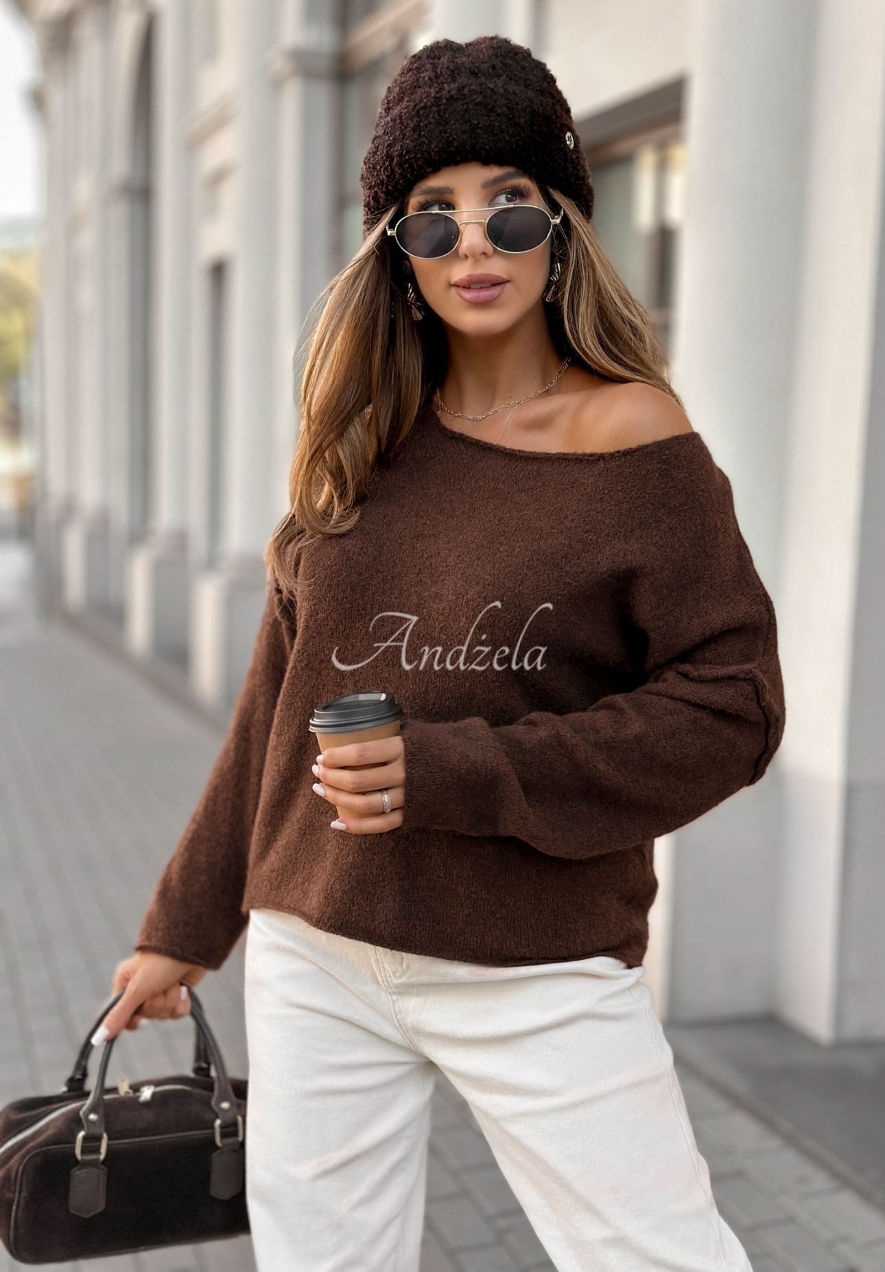 Pulover oversize Go Ask Her