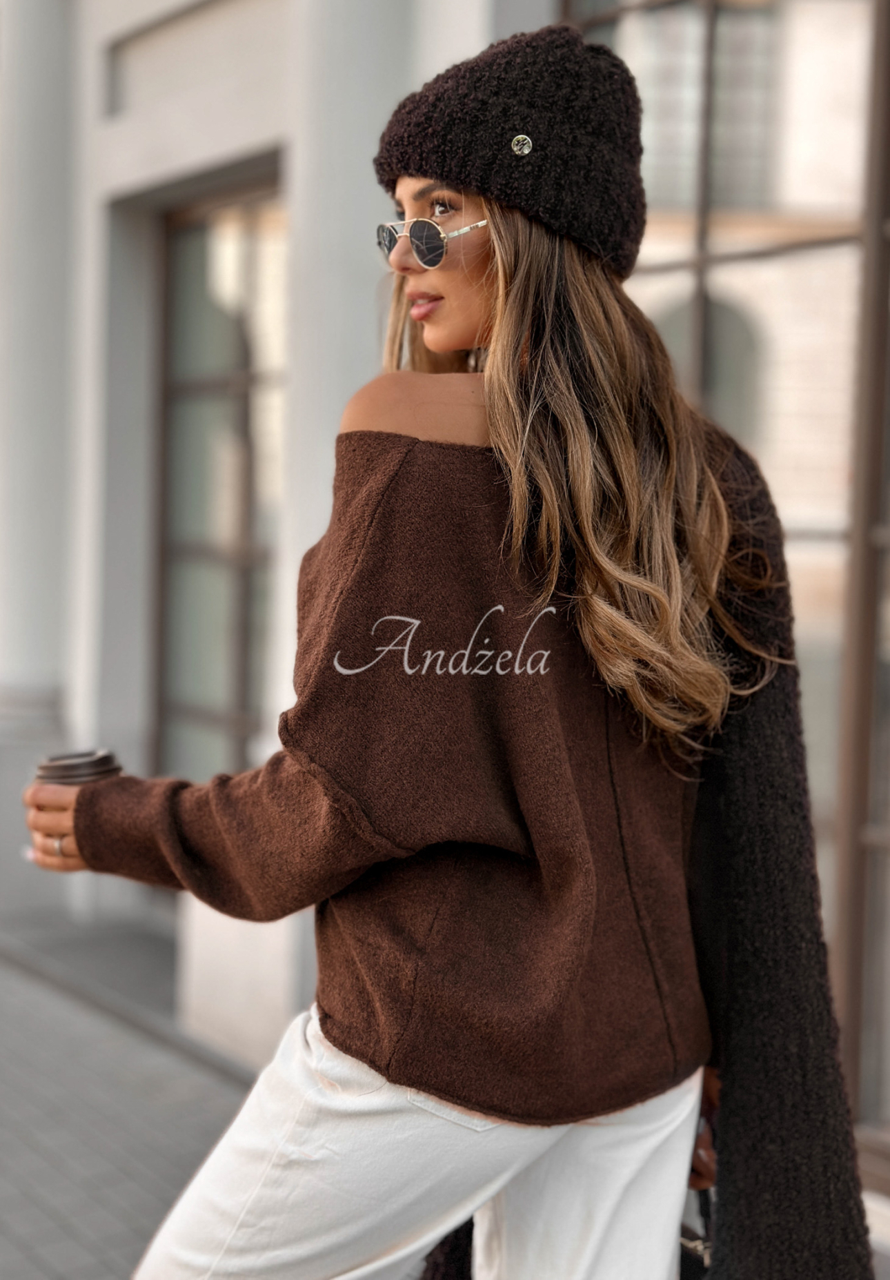 Pulover oversize Go Ask Her
