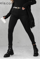 Pantaloni din denim mom fit Give It Everything negre